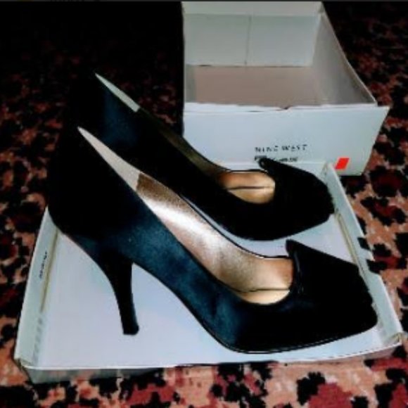 Women's Nine west satin kitten heel - Picture 3 of 7